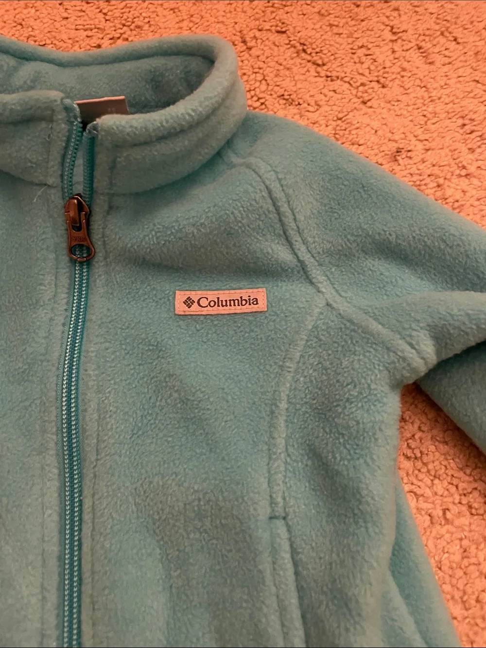 Columbia Girls' Teal Full-Zip Fleece Jacket